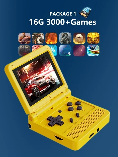 New V90 Handheld Game Console Pocket Flip 3.0