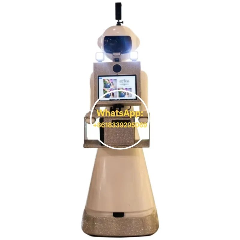 

Portable Roaming Photo Booth Robot AI Smart Selfie Machine Automatic Walking Video Booth for Party Club Customized