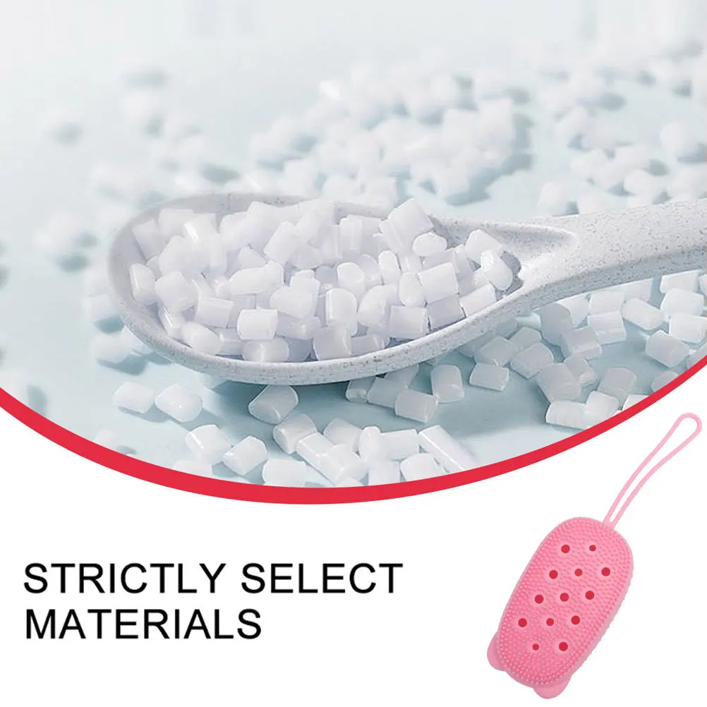 فرشاة حمام بشعيرات سيليكون للتنظيف العميق للظهر للاستحمام، تصميم محمول للاستحمام المنزلي والفندق والبشرة الناعمة #3