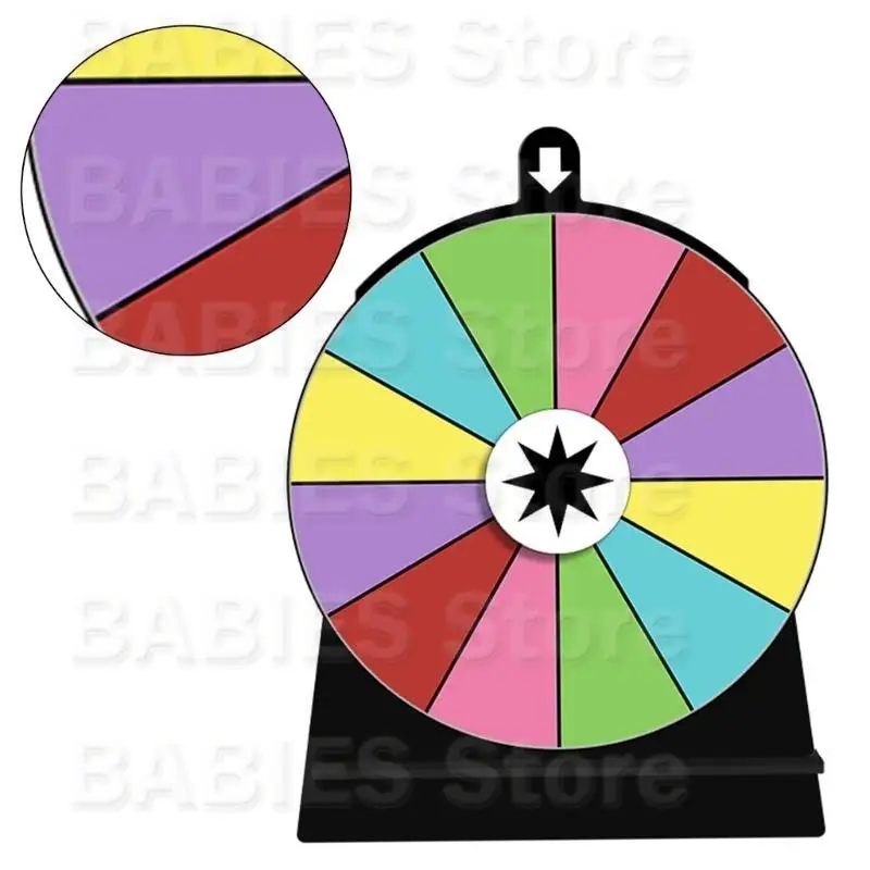 C9GBラッキーゲームホイールアクリルライティングパーティートレードショーカーニバルカラフルなスピナーホイールリムーバブルスタンド