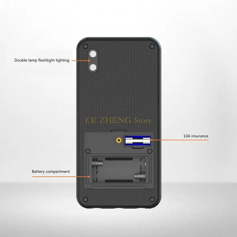 Multimetro con display digitale LCD E56B Misuratore tensione alimentazione Monitor Voltmetro Amperometro