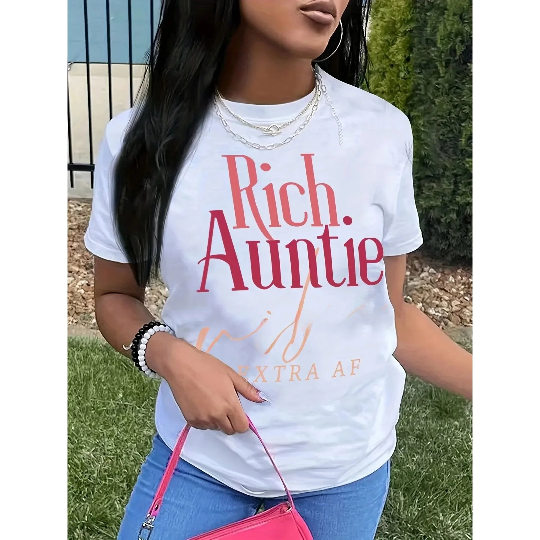 Faionable feminino oversized solto camiseta rua sle ort sve casual confortável topo para senhoras