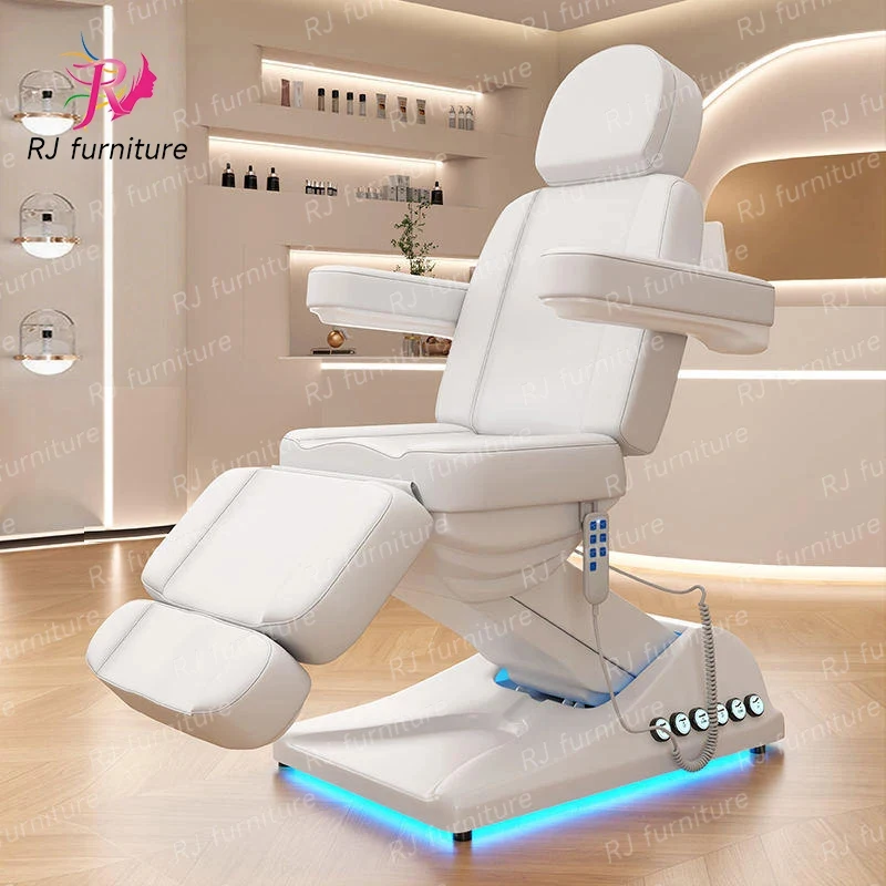 Professional Spa Thermal Stainless Steel Base Wide 3 Motors Foldable Adjustable Waterproof Massage Table Bed Cupping