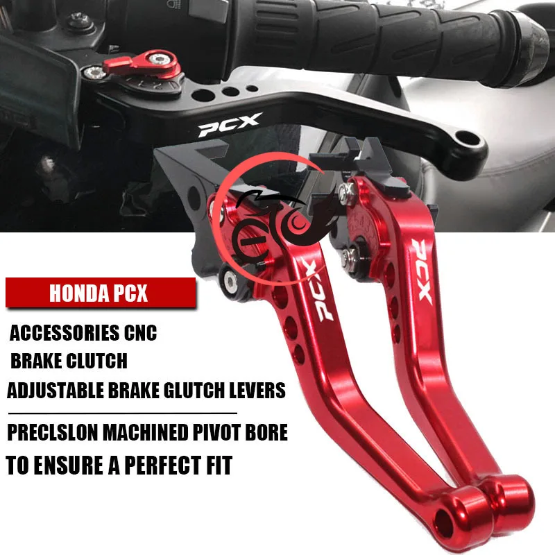 

For HONDA PCX 125 PCX125 PCX 150 PCX150 Motorcycle Accessories Short Brake Clutch Levers 8 Colors