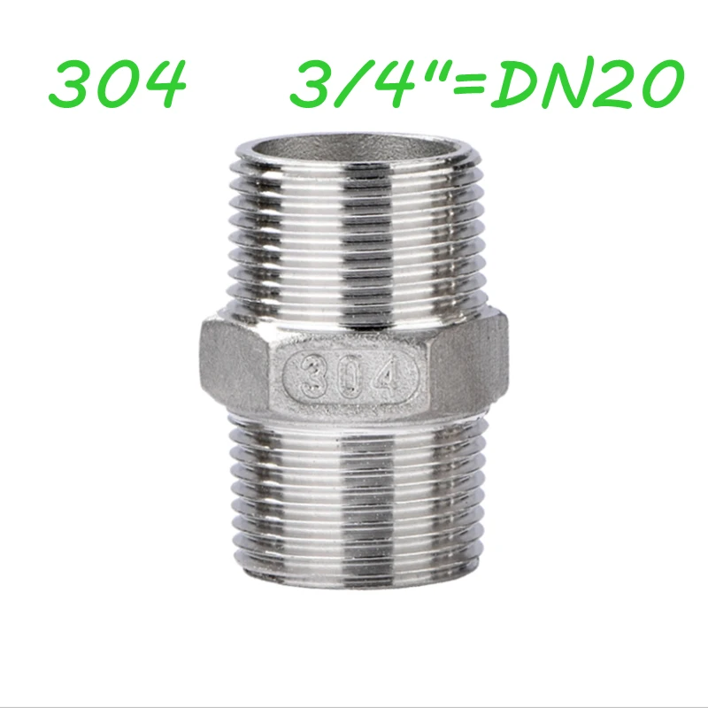 

3/4" DN20 304 Stainless Steel Casting BSP Male thread Union Connector Pipe Fitting Accessories