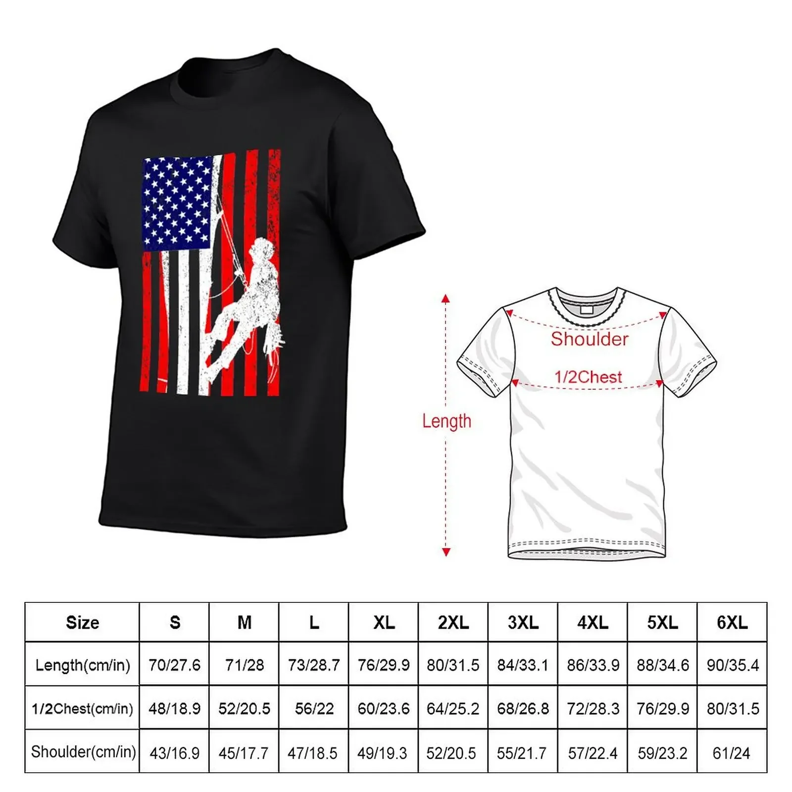 Arborist American flag shirt T-Shirt cute clothes anime t shirts oversizeds quick-drying designer t shirt men