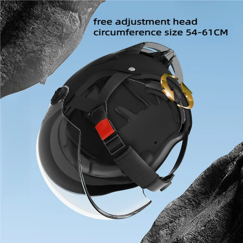 Men's Convertible Moto Helmet Removable Visor In-Mold Sports Mountain Bike Riding Gear for Motorcycle