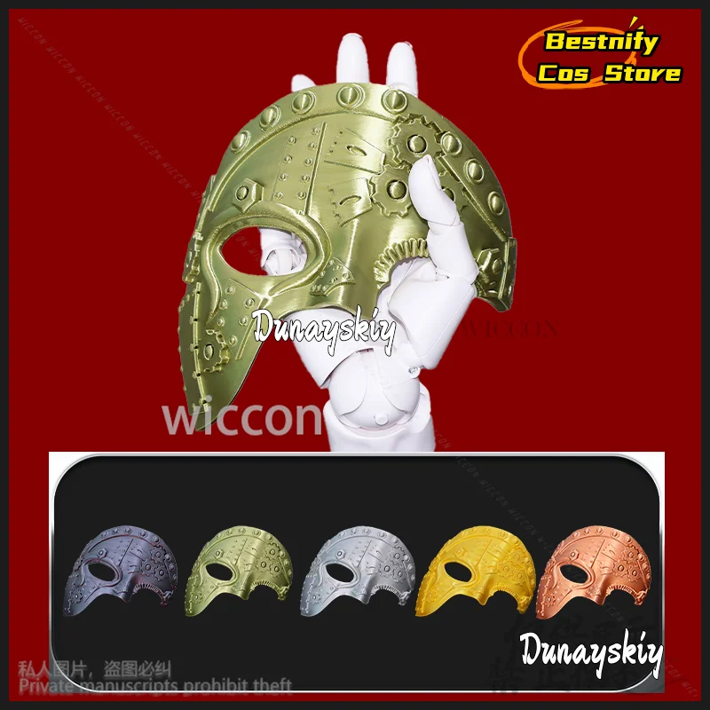 

Anime Mechanical Gear 3D Polylactic Acid Props Mask Horror Cosplay Costume Steampunk Punk Masquerade Suit Half Face Customized