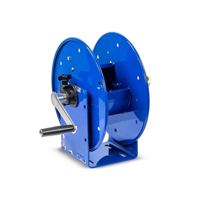 112-3-50 Compact Hand Crank Steel Hose Reel - 4,000 PSI - Holds 3/8