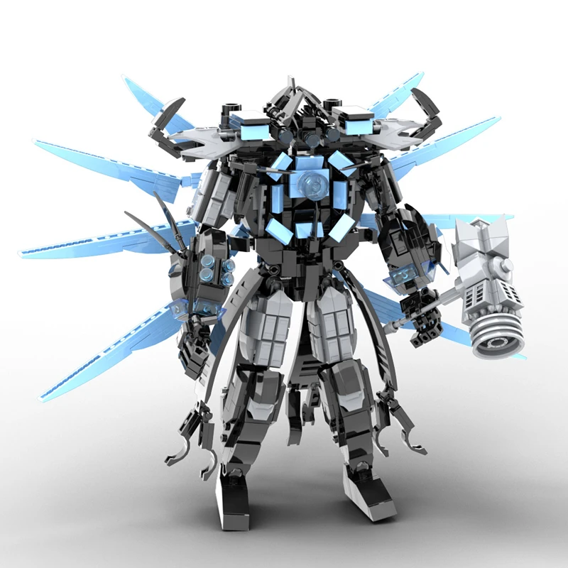 780pcs/set Horror Game Skibidi Toilet Man Building Blocks Trisolaran Titan Monitor DIY Bricks Toys For Children Christmas Gifts
