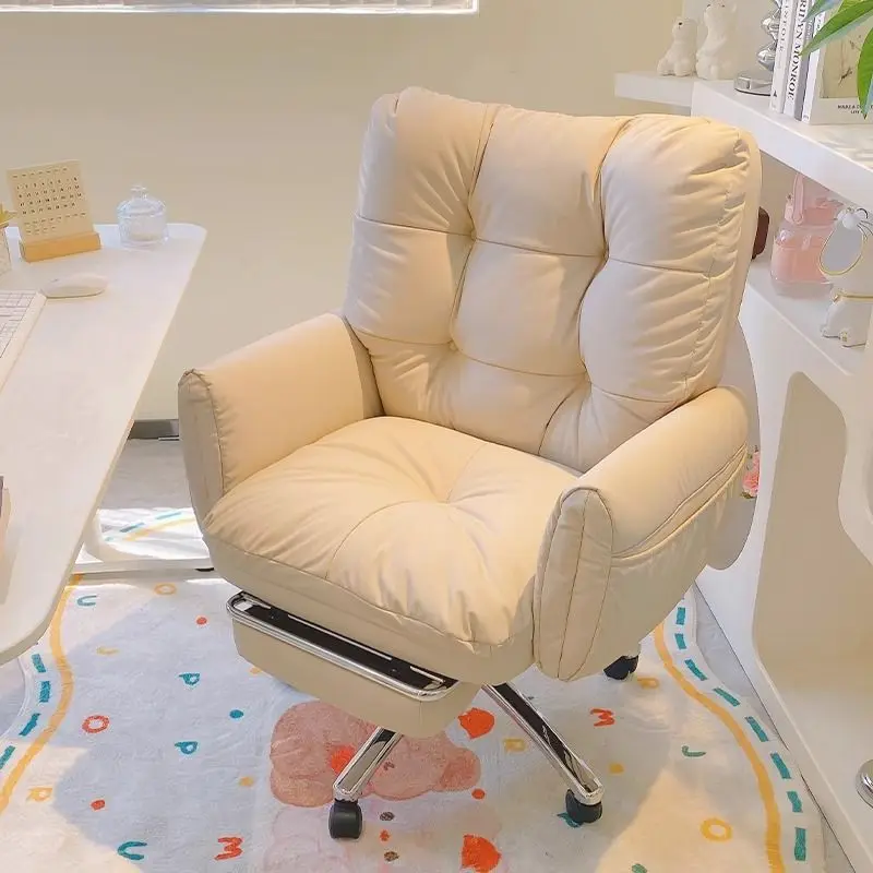 

Comfortable Sitting Sofa Chair, Lazy Computer Chair Desk Chair Home Study Office Chair Living Room Comfortable Backrest Armchair