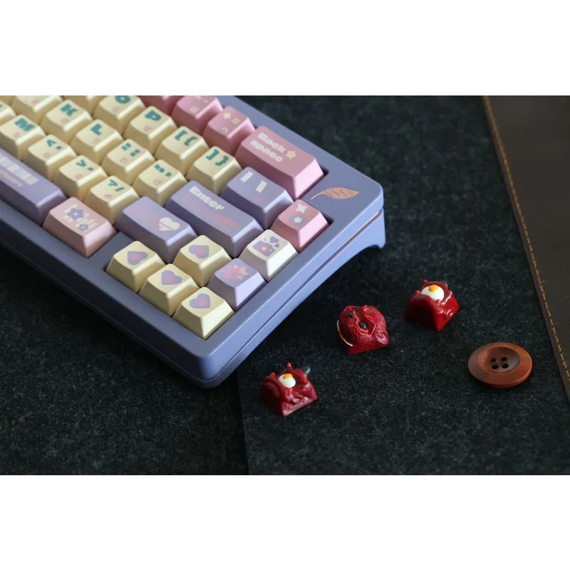 Zeal Theme Keycaps Set PBT Cherry Profile Custom Original Handmade Keycaps for Mechanical Keyboard Accessories Cute Gift DIY
