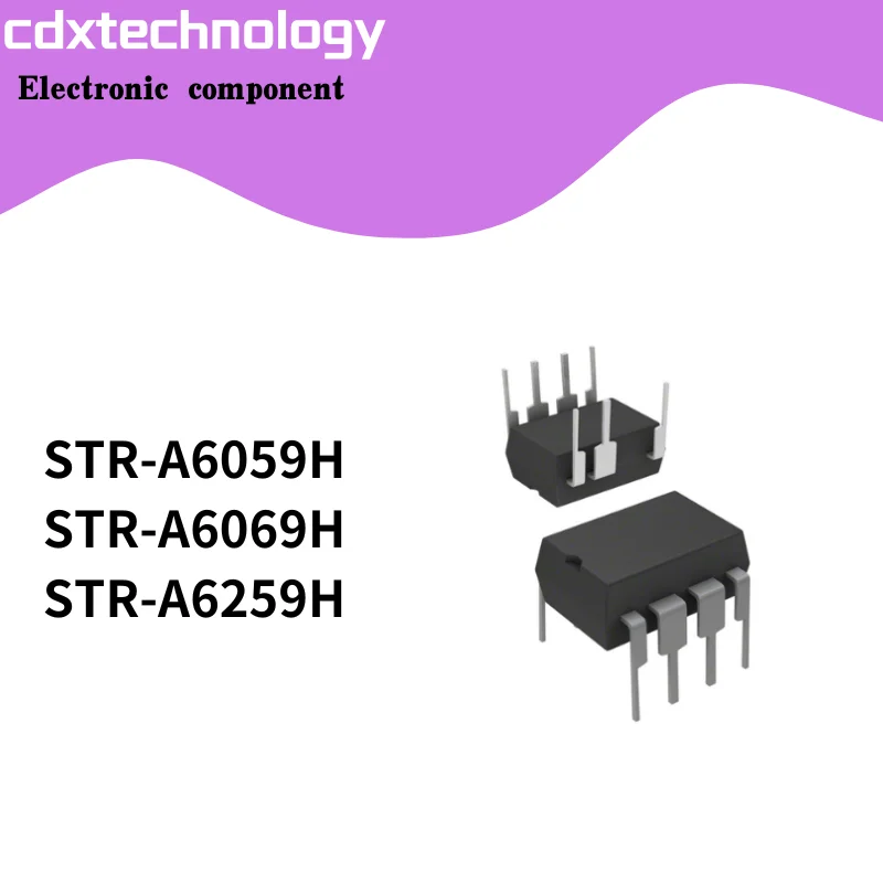 10PCS/LOT STR-A6059H STR-A6069H STR-A6259H  DIP-7 IC CHIP integrated circuit New stock