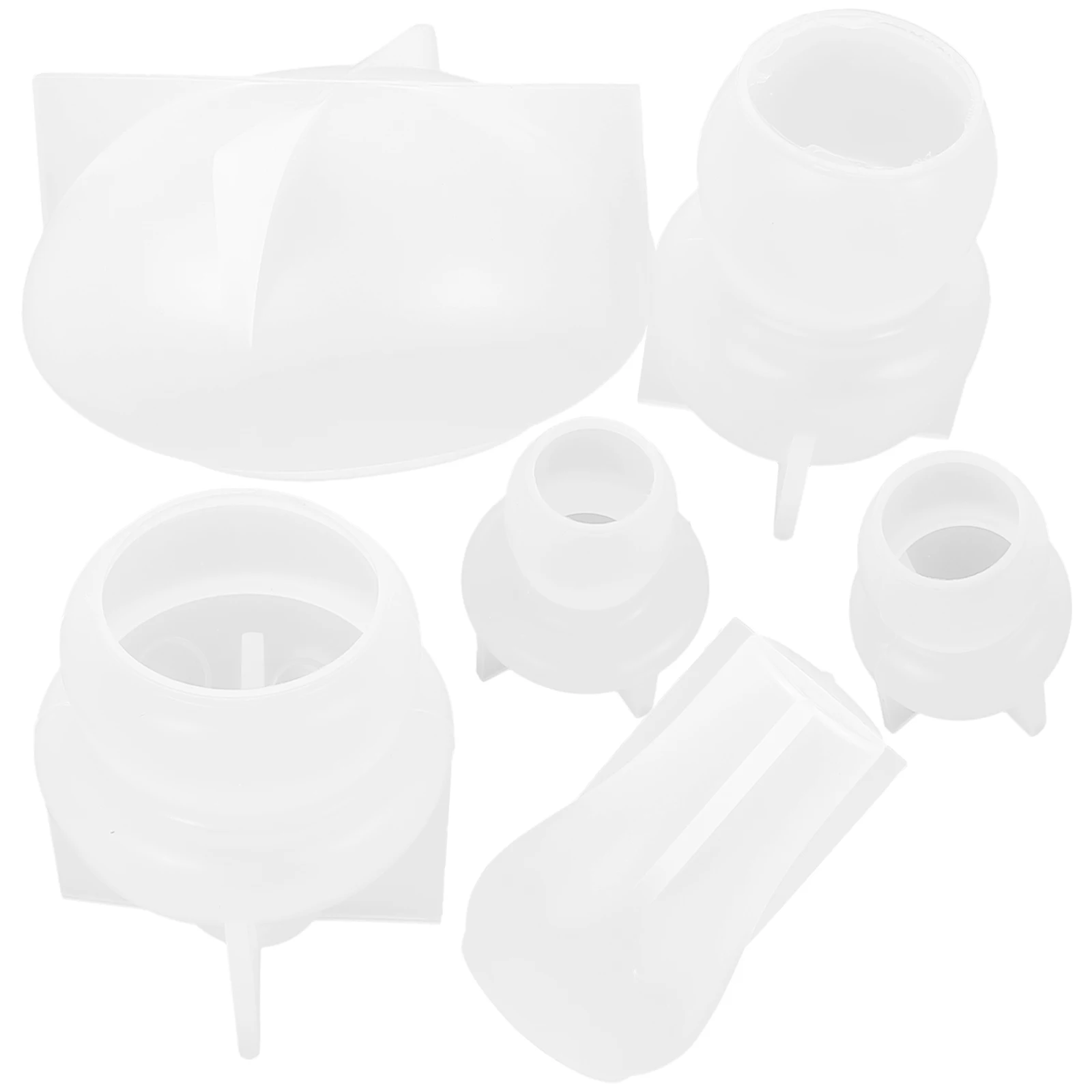 6 Pcs Mushroom Decor Molds for DIY Crafts Silicone Fondant Epoxy Casting Non Stick Flexible Reusable Jewelry Accessories