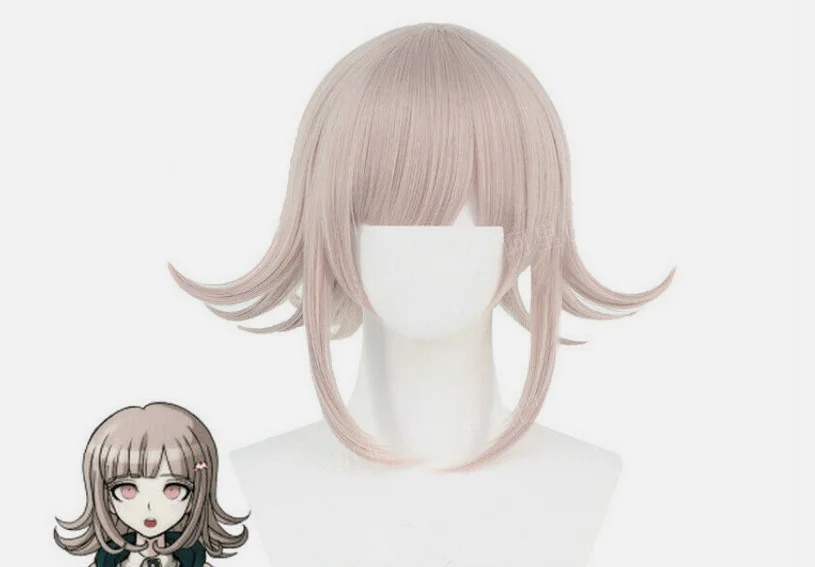 Danganronpa 2 Dangan Ronpa Chiaki Nanami Cosplay Hair Wigs Straight Short Wig