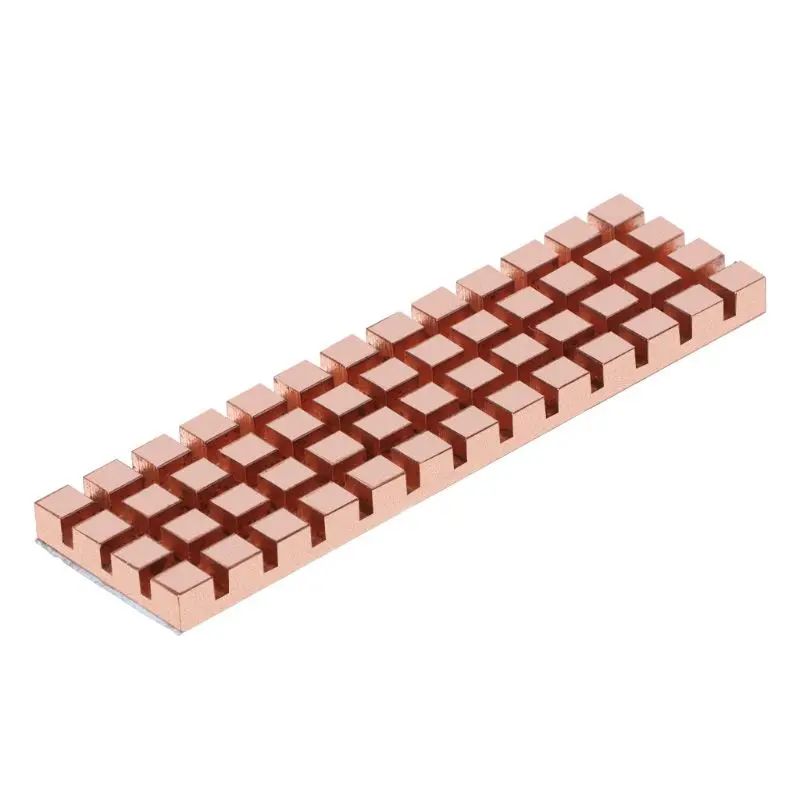 for .2 NGFF  Hard Drive Heatsink Ultra Thin Pure Copper Radiator Cooler for M2 NVME NGFF 2280 PCIE SSD  Dropship