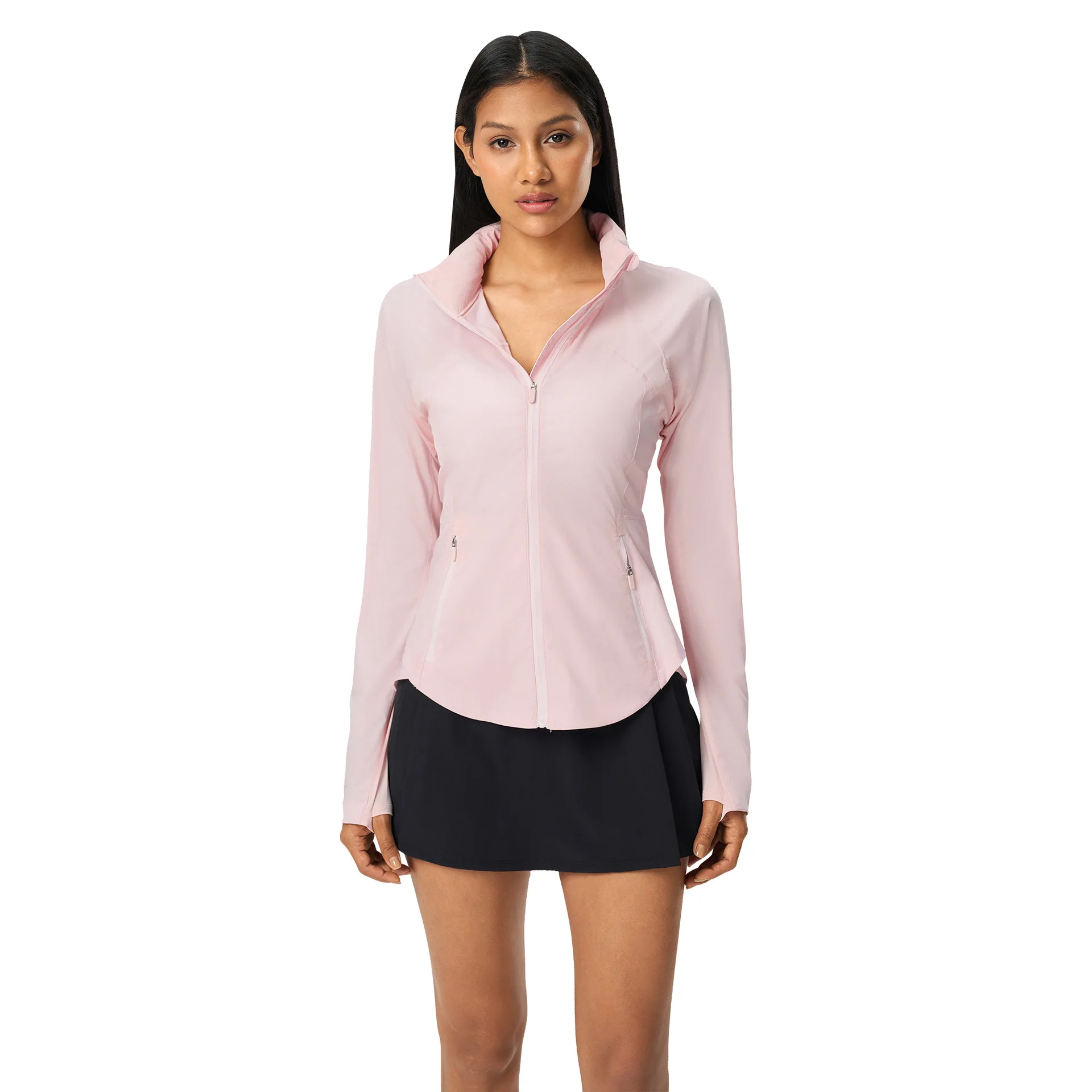 

Mermaid Curve Summer Cool Sunscreen Clothing Women's Anti-UV Waist Slimming Hidden Hooded Outdoor Sunscreen Clothing