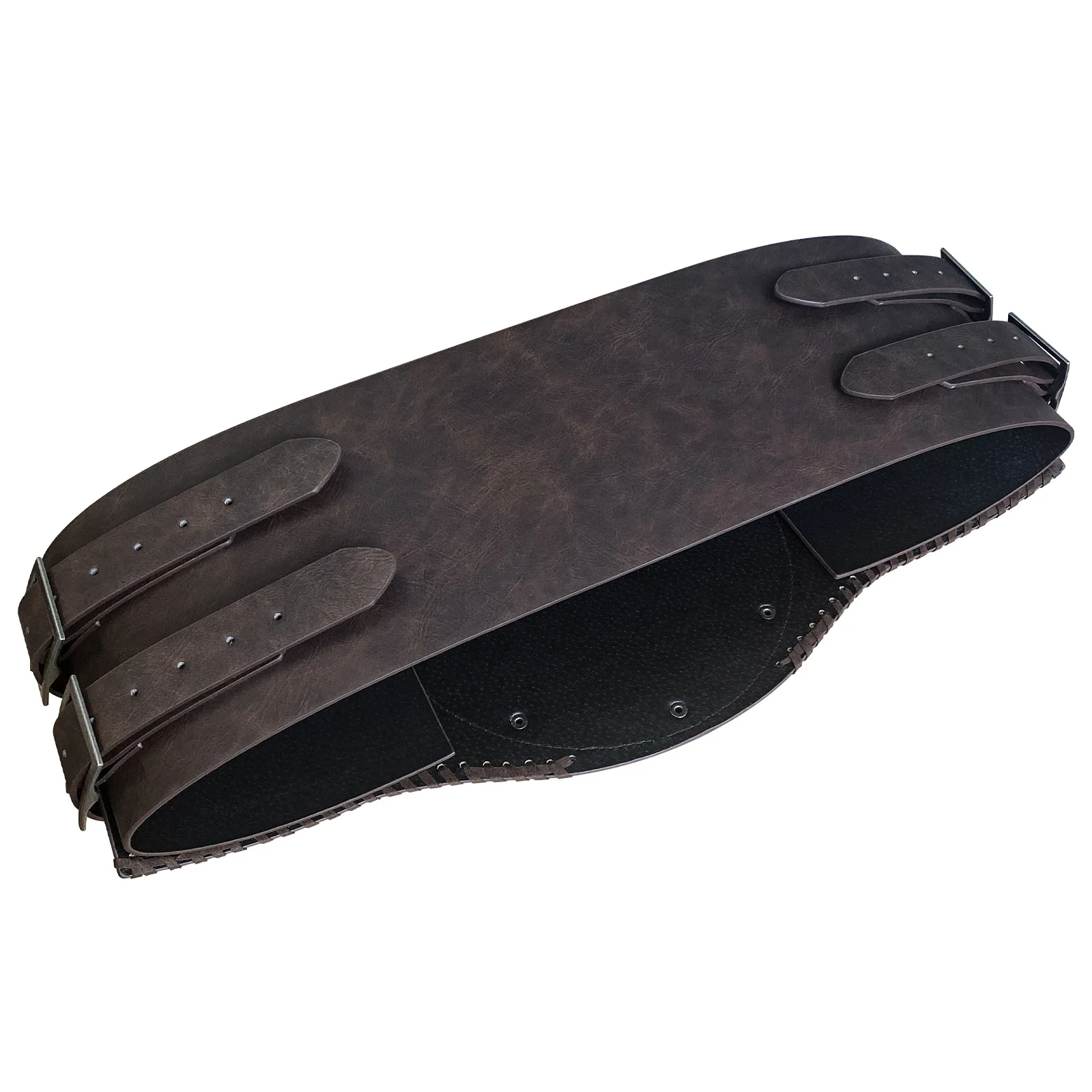 중세 기사 와이드 허리 벨트 더블 스네이크 프린트 가죽 벨트 레트로 바이킹 기사 코르셋 해적 액세서리 코스프레 소품