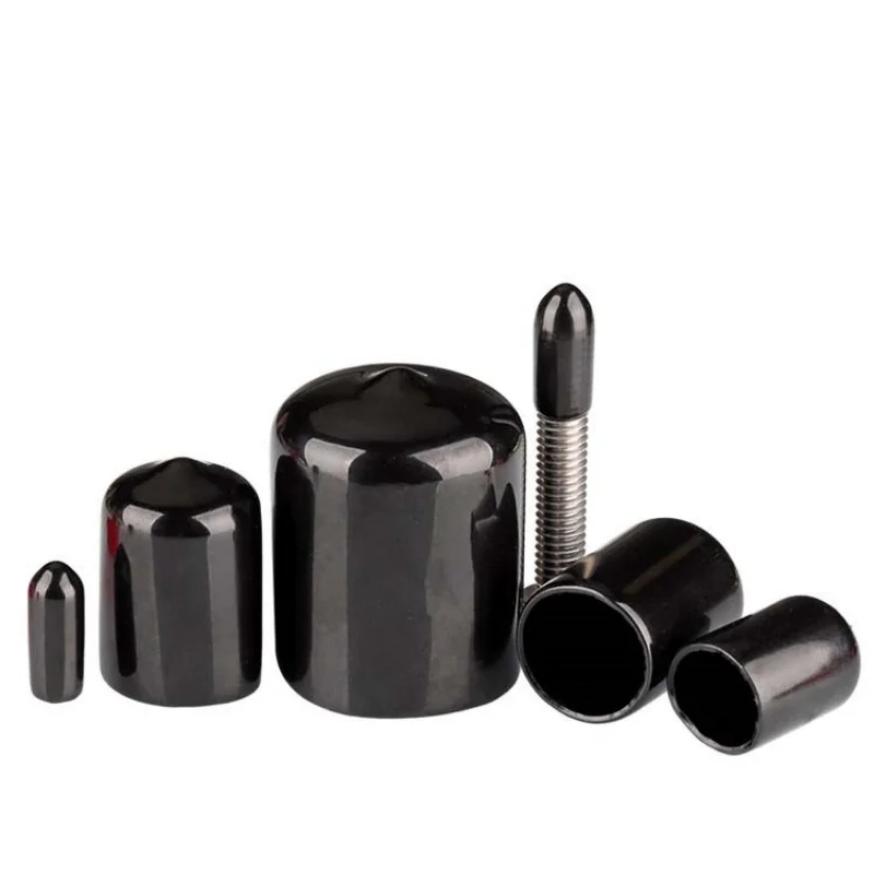 Protetor de rosca de pvc, luva protetora de borracha macia, redonda, tampa protetora de rosca de pvc, manga de tubo de plástico id1.5mm ~ 60mm