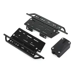 LCX Racing 1/10 RC Crawler Aluminum Rock Sliders Side Step Running Board for Axial SCX10 II 90046 90047 Upgrades Accessories