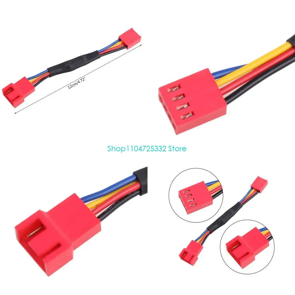 P5EA 12cm Computer CPU Fan Reduction Line 4 P Temperature Control Speed Reducing Wire