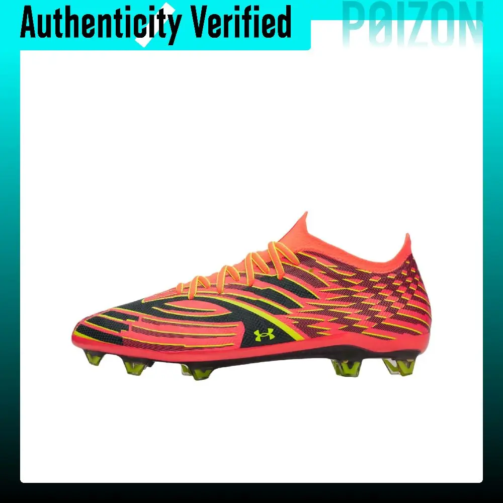 Under Armour Soccer Shoes Men's Pink Yellow 6006234-824