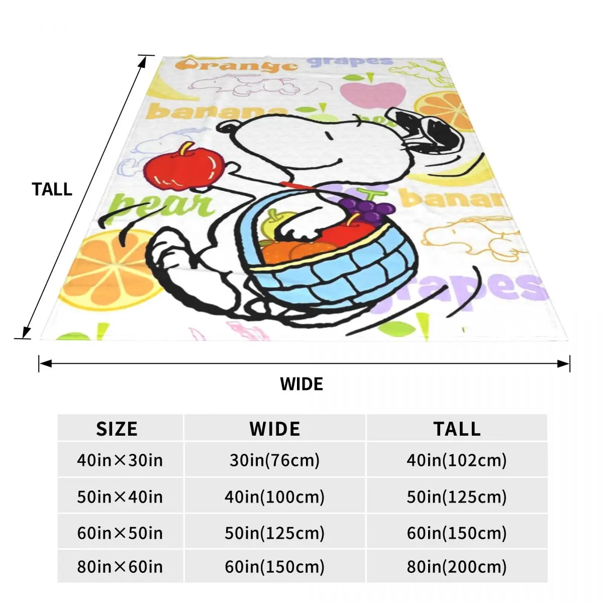 Super Warm BlanketKids Decorative Snoopy Peanuts Bedding Throws Flannel Bedspread For Couch Chair Print Sofa Bed Cover