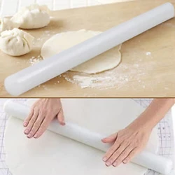 Portable Smooth Fondant Rollers Plastic Rolling Pins Boards Cake Tools Transparent Non-stick Cake Cookies Roller Tools