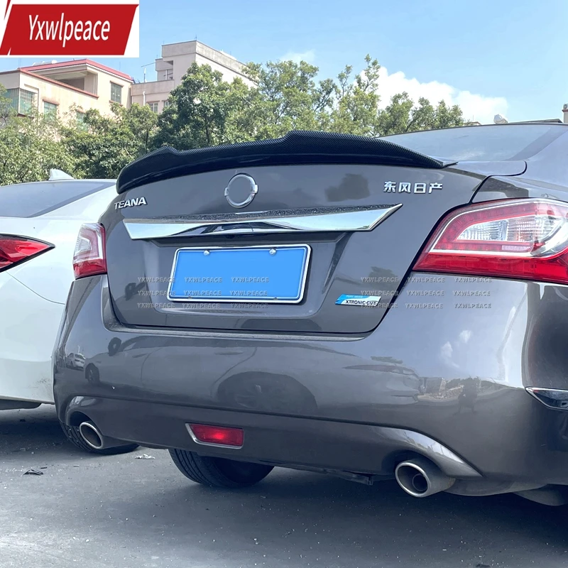 

For NISSAN Altima Teana 2013 2014 2015 Carbon Fiber Rear Spoiler Tail Trunk Boot Wing Decoration Car Styling