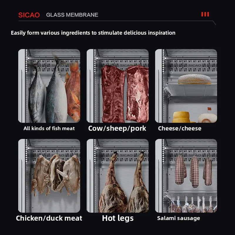 XL الباب الآخر باب مزدوج خزانة شرائح اللحم الجافة للشيخوخة