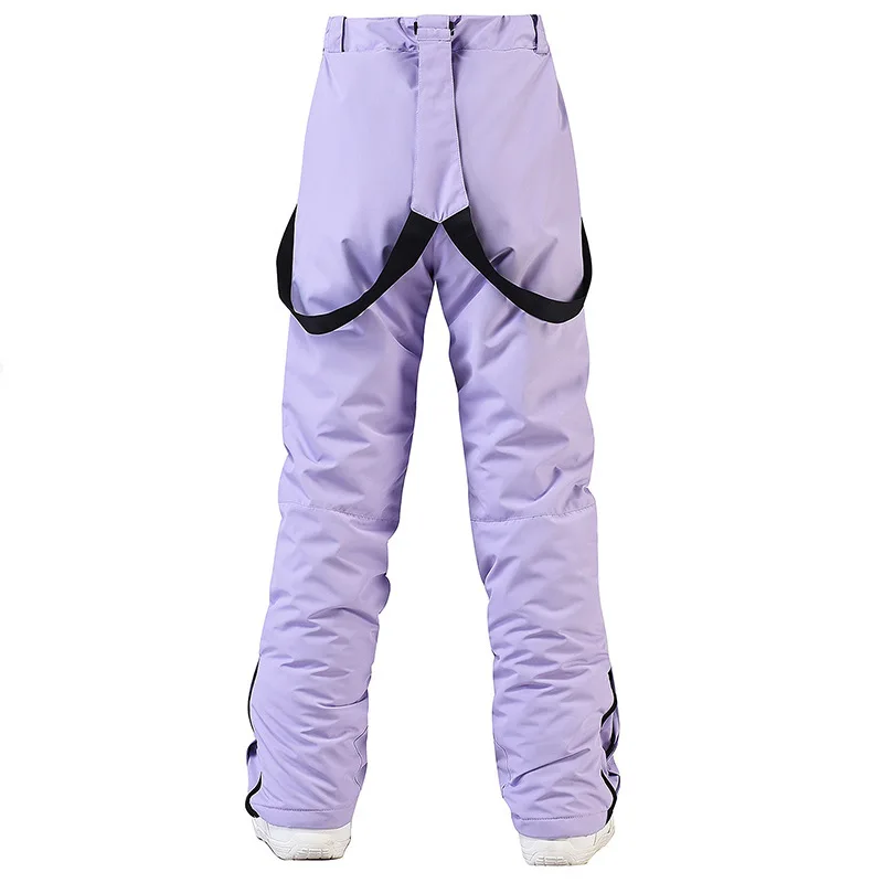 Pantaloni da sci da donna nuovissimi sport all\'aria aperta bretelle di alta qualità pantaloni da uomo antivento impermeabile caldo inverno neve