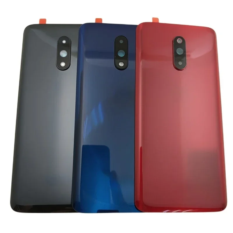 Glass Back Housing Case For OnePlus 7 Battery Cover Rear Housing Replacement With Camera Frame Lens