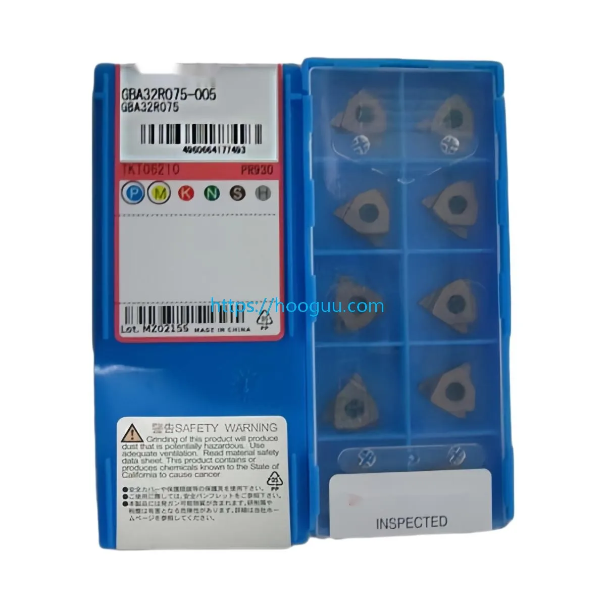 100% Original GBA32R Grooving Inserts, Multiple Sizes,  Grade CNC Slot Cutting Blades