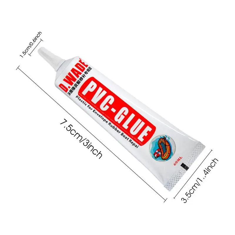 

PVC Glue for Air Mattress Inflating Air Bed Boat Sofa Repair Kit 60g Instant Super Glue for Rubber Patches Glue