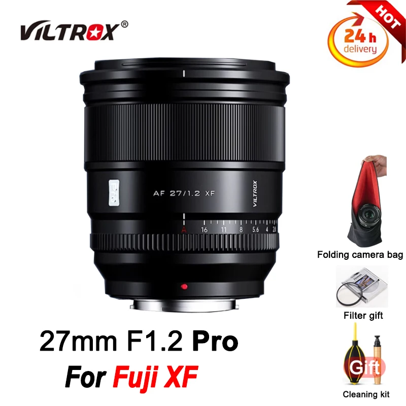 

VILTROX 27mm F1.2 Pro Ultra Large Aperture APS-C Wide Angle-Prime Lens For Fujifilm XF Mount Cameras Lens X-T30 XT5 XT4 X-H2S