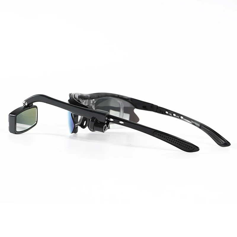 Bike Bicycle Cycling Riding Glasses Rear View Mirror 360 Rearview Adjustment Rear View Eyeglass Mount Helmet