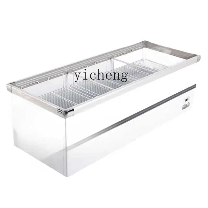 Tqh Display Cabinet Horizontal Chest Freezer Freezer Refrigerated Freezer Glass Door Refrigerator Fresh Cabinet