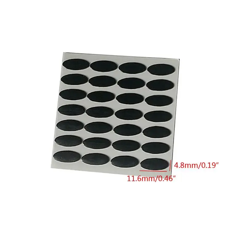 F3KE 28Pcs 11.6x4.8mm DIY Mouse Feet Mouse Skates 0.6mm Thickness For A4tech X-760