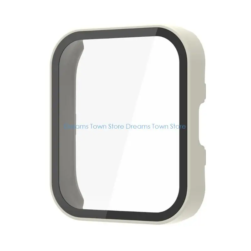 HX6A Protective Cover Fit for Bip 5 Waterproof Screen Protector Shell Smartwatch Onepiece Case Housing Glass Film Accessories