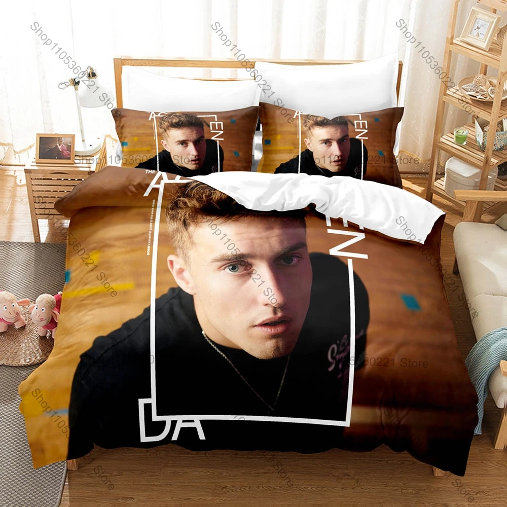 Rock Singer Bedding Set 3Pcs Sam Fender Exquisite Graphic Print Stylish Home Decor British Rock Star Duvet Cover Pillowcase