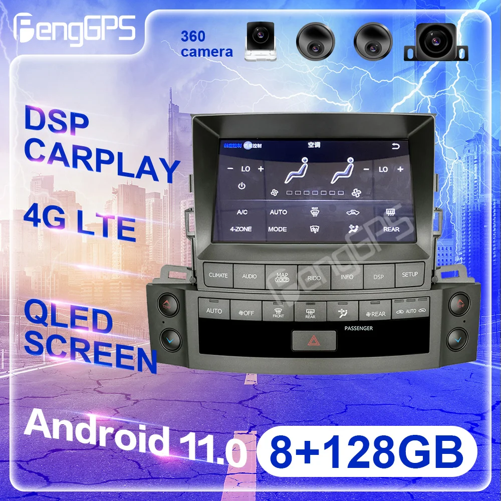 

For Lexus LX570 2007 - 2013 2014 2015 Android Auto Car Radio Coche Central Multimidia Video Player Carplay Wireless Head Unit