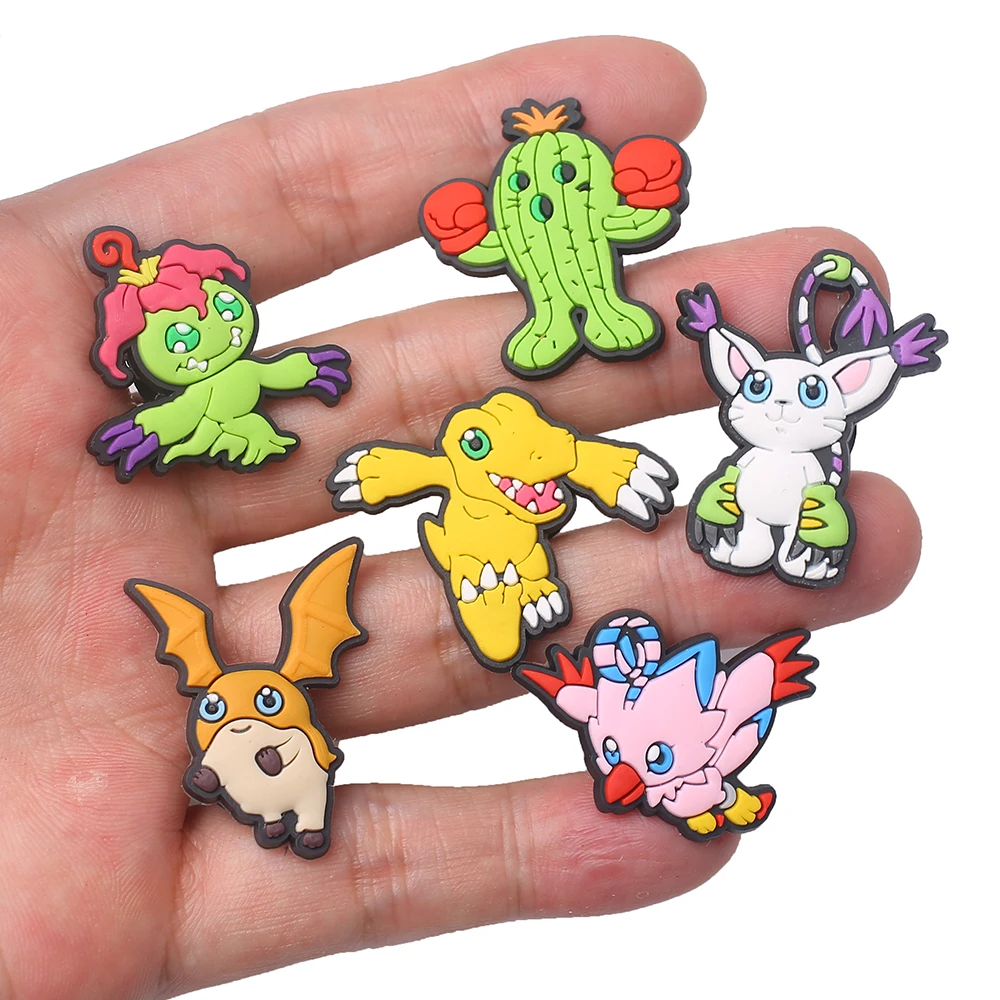 1pcs Digital Monster Game Series shoe Charms Designer for Shoe Charms Accessories for Classic Clog Kids Gift Hot Sale