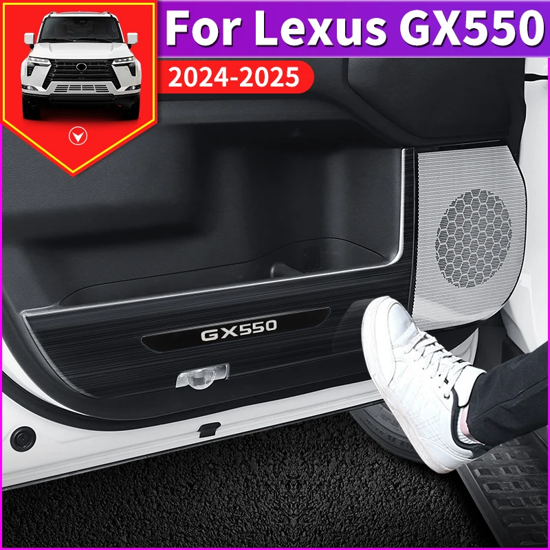 

For Lexus GX550 GX550h 2024 2025 Stainless Steel Car Door Protective Cover Speaker Cover,Interior Upgraded Accessories Tuning