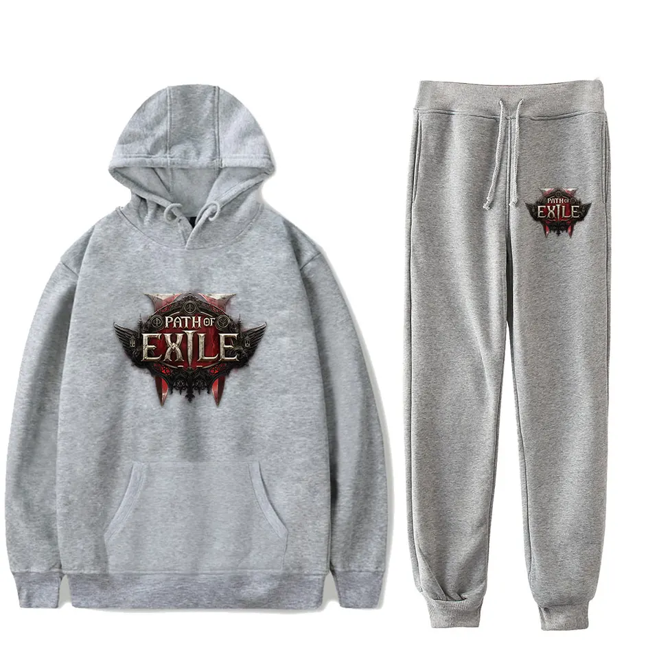 Path of Exile 2 Hoodie Set Casual Sweatshirt Sweatpants