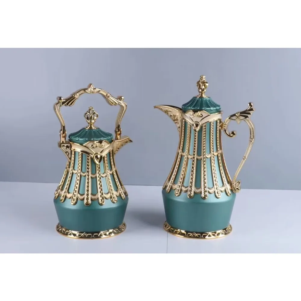 = Quality Luxury Arabian Tea and Coffee Thermos Royal Houseware Arabian Coffee Dara and Tea Bottles Leather Signal Bottles