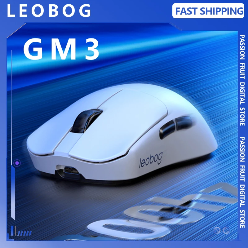 

LEOBOG GM3 Gaming Mouse PAW3311 Wireless Bluetooth 3Mode Lightweight Rechargeable Custom Ergonomic High Performance Office Mouse