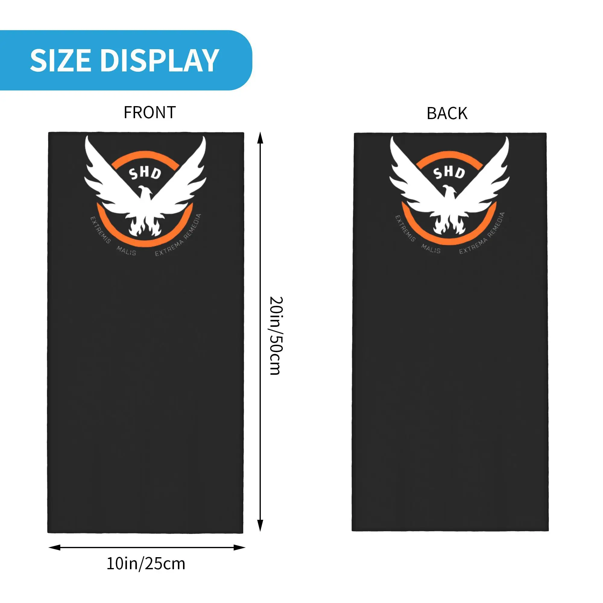 The Division 2 Shd Strategic Homeland Division Bandana Neck Gaiter Gedrukt Magic Sjaal Hoofdband Hardlopen Voor Mannen Vrouwen Volwassen