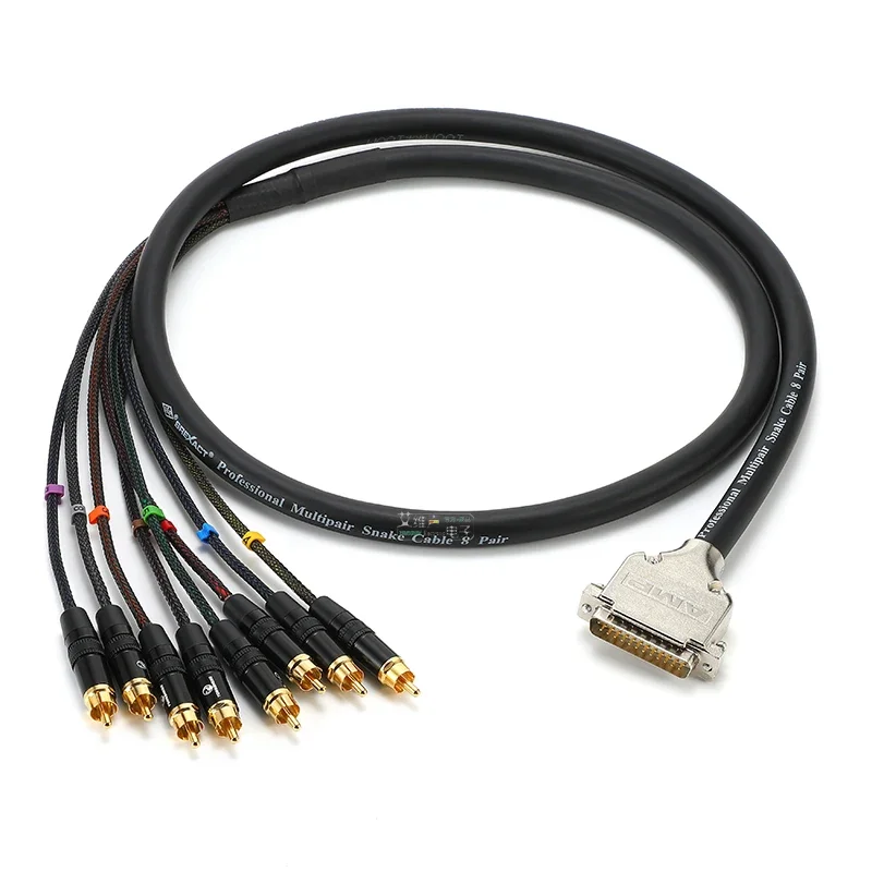 

Переходник DB25 на 8PS-XLR «папа/гнездо» RCA YS373, 6,35 мм, мультирейка, специальный разъем аудиокабеля динамика