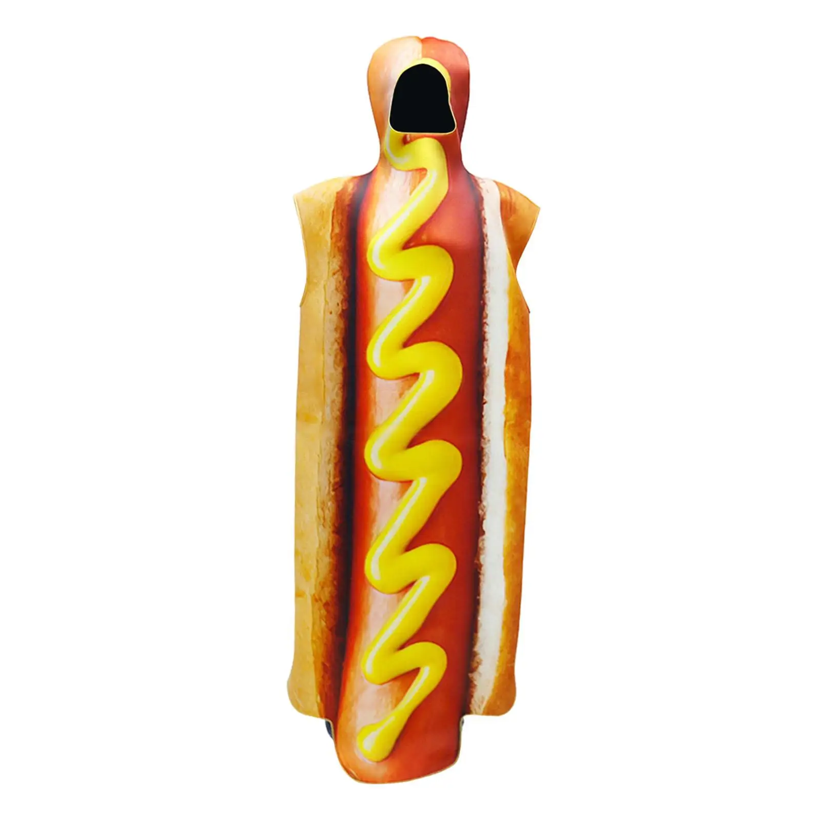 Mexican Festival Hot Dog Costume Prop Portable Hot Dog Outfit for Themed Party