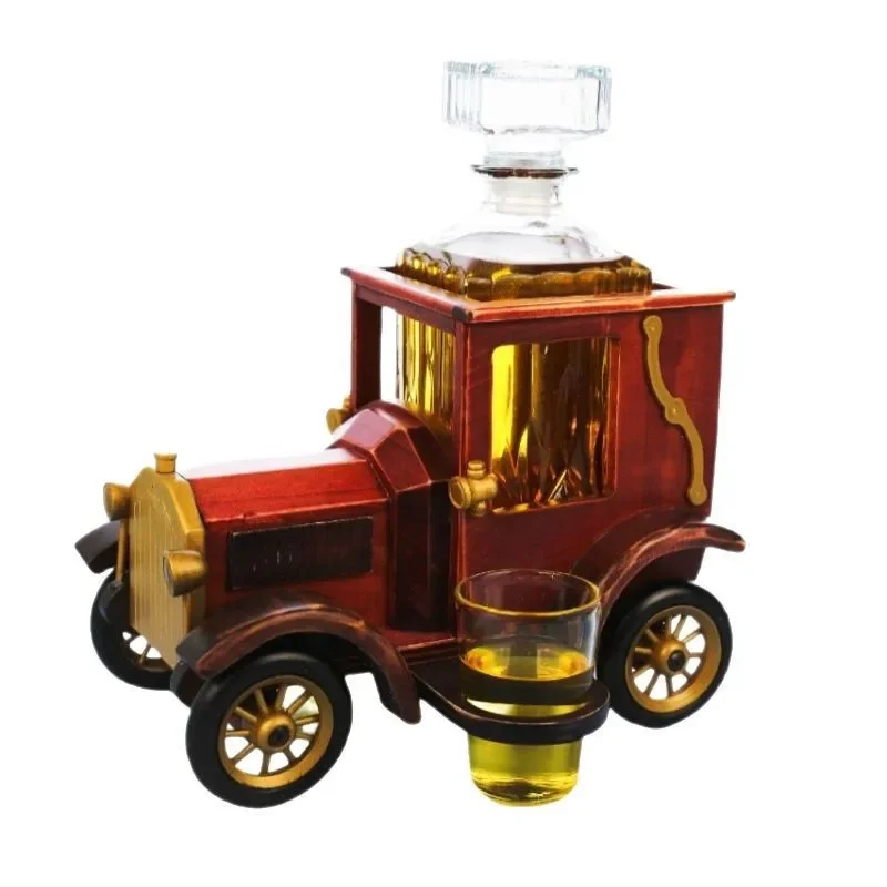 

High borosilicate glass simple car shape decanter, thickened high temperature resistant process high value decanter